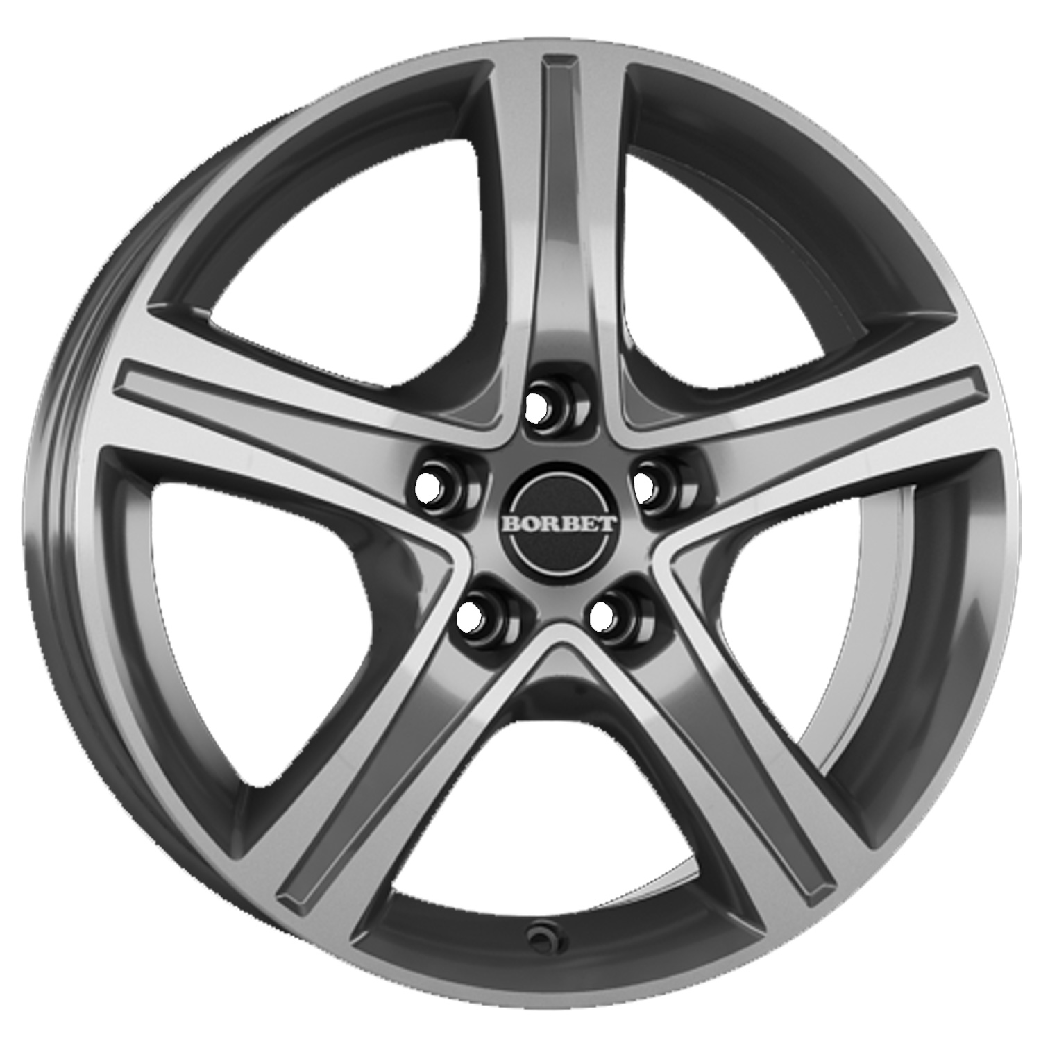 Jante Borbet CWD 6,5x16 ET45 5x114.3 16 Pouces mistral anthracite glossy polished