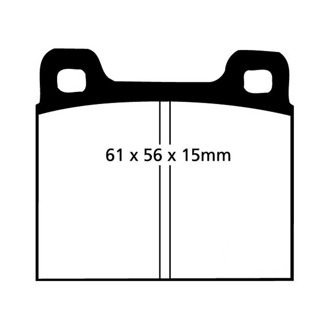 Plaquettes de frein EBC Yellowstuff EBC102694 pour BMW 1500 1800