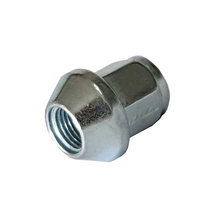 Écrou de roue argent M12x1,25 conique fermé 60° 28mm pour Suzuki