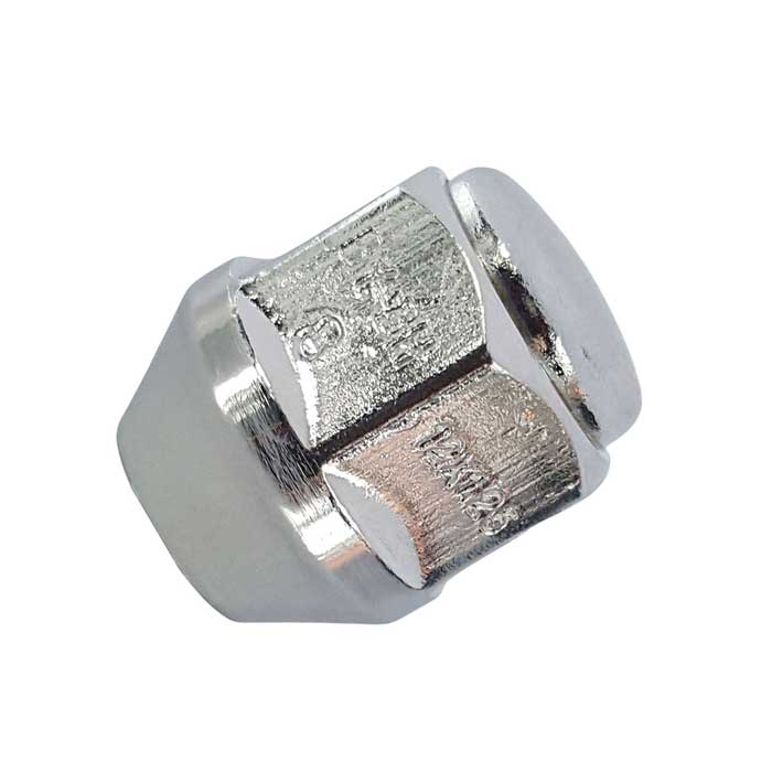 Écrou de roue argent M12x1,25 conique fermé 60° 25mm pour Suzuki
