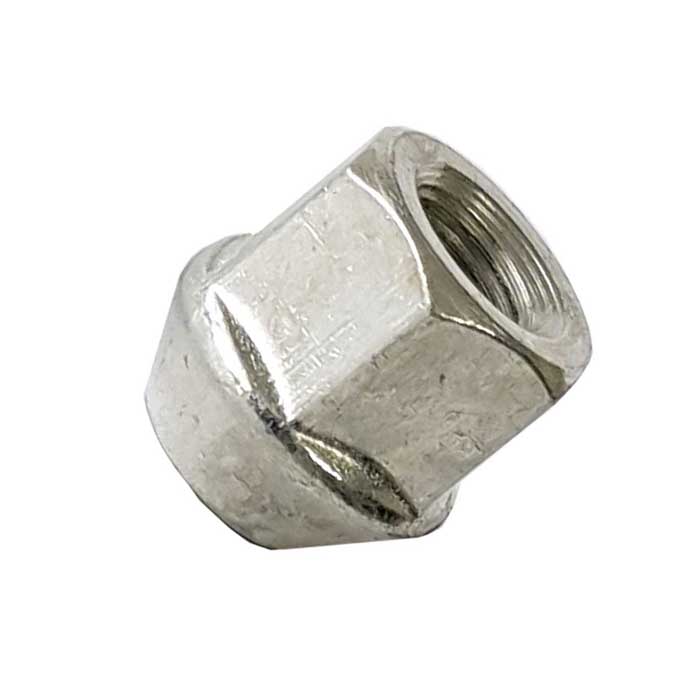 Écrou de roue ouvert argent M12x1,5 conique 60° 24mm pour Volvo