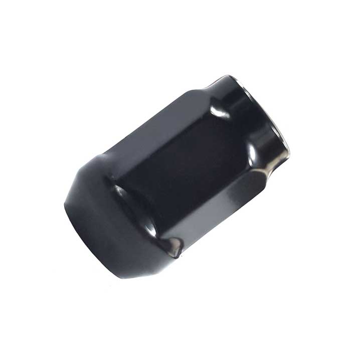 Écrou de roue noir M14x1,5 conique fermé 60° 34mm pour Opel