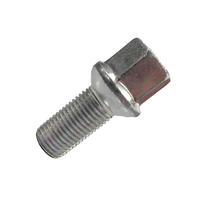 Boulon de roue argent M14x1,5 spherique R13 37mm pour VW